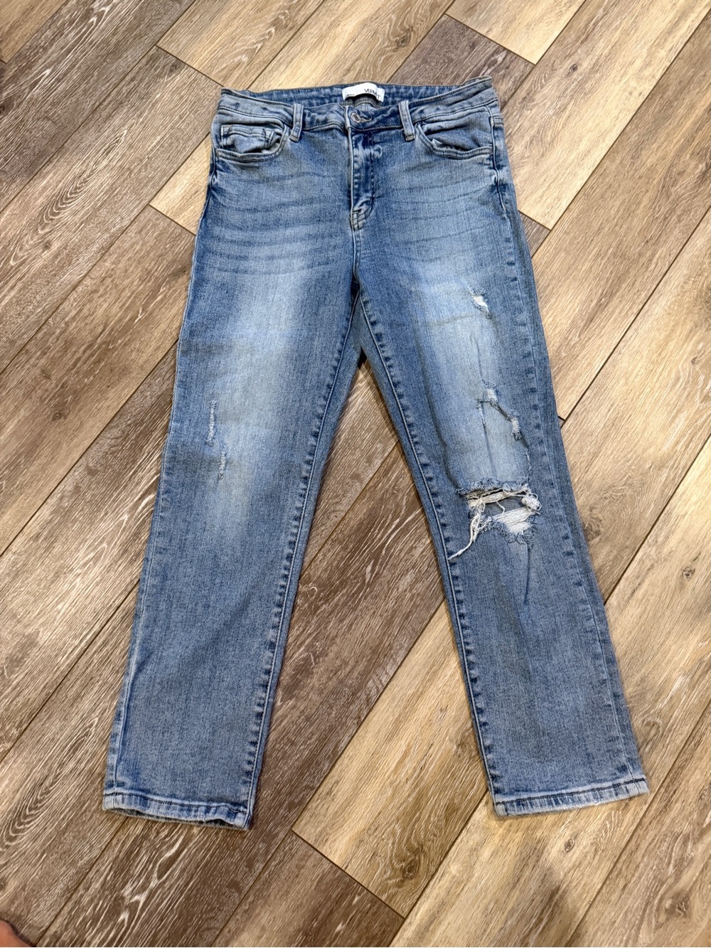 Distressed Light Blue Women's Jeans